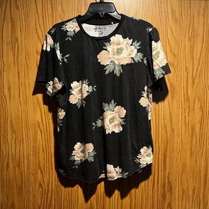PacSun Faded Floral / Hawaiian Shirt (scallop fit) men size M